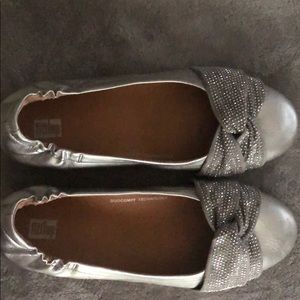 Fitflop silver ballet flats